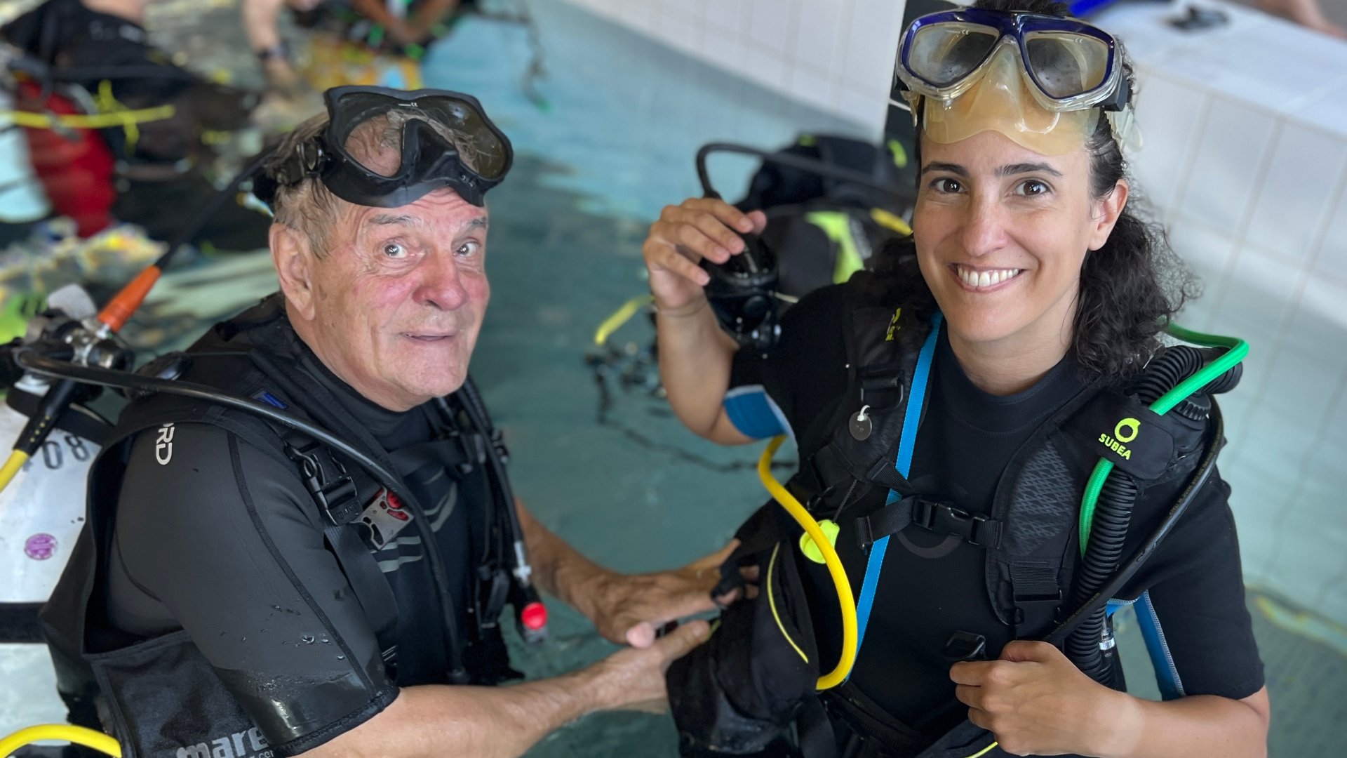 Baptême en piscine